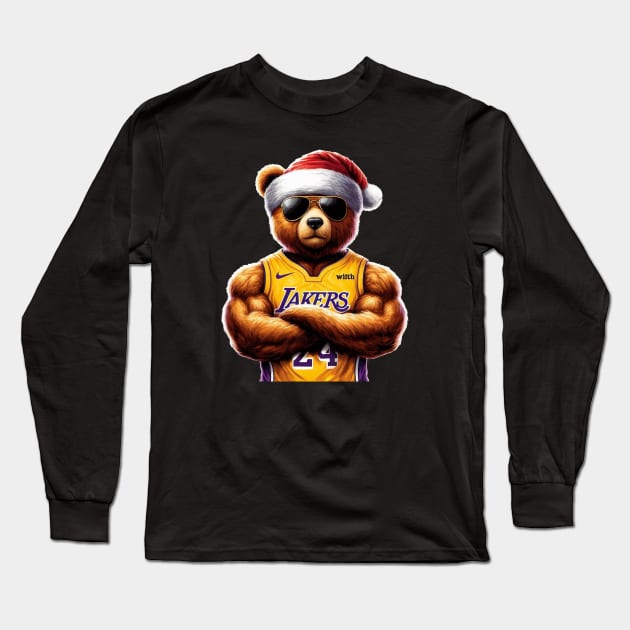 Los Angeles Lakers Christmas Long Sleeve T-Shirt by Americansports